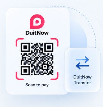 DuitNow QR and transfer